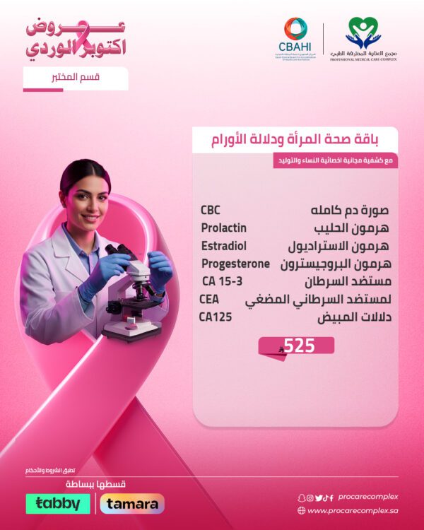 باقة صحة المرأة ودلالة الأورام